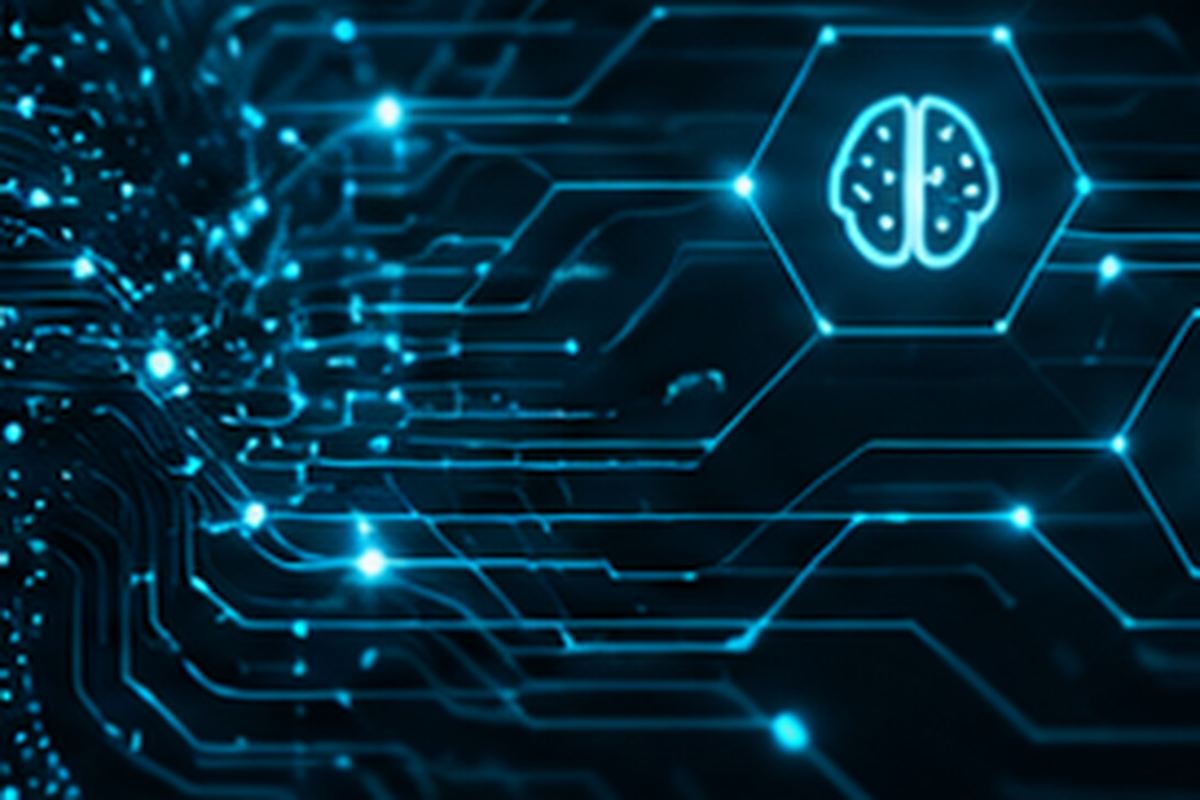 Glowing cyan neural network and automation graphics — practical AI automation and workflow integration by Creative Web Properties