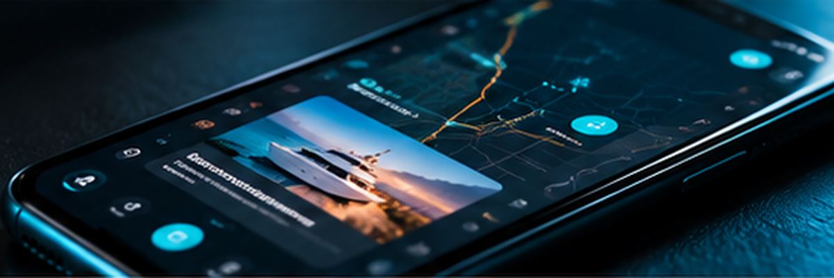 Modern mobile app interface for marine and hospitality businesses — the native iOS and Android development Creative Web Properties delivers for Fort Lauderdale clients